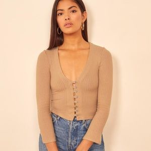 Reformation Gellar knit top